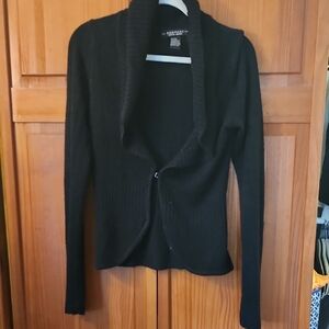 Rampage Black Knit Cardigan Tailored Design